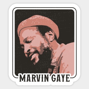 Marvin Gaye // Vintage 70s Style Original Design Sticker